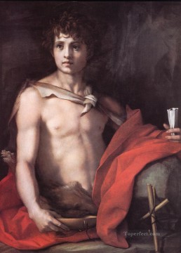  Bautista Pintura - San Juan Bautista manierismo renacentista Andrea del Sarto